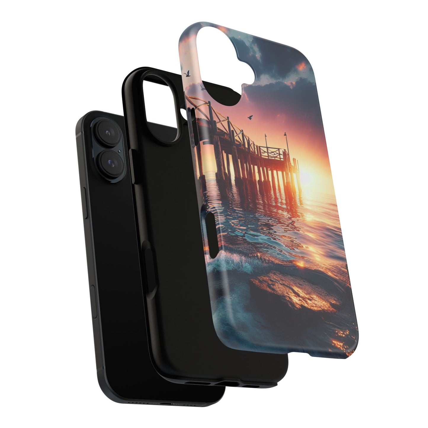 SUNSET on the PIER  phone case