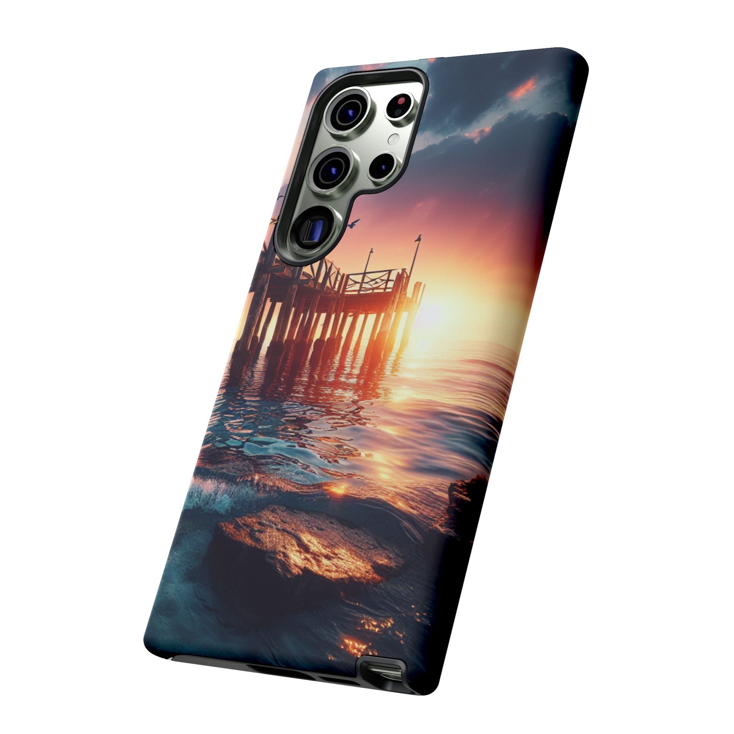 SUNSET on the PIER  phone case