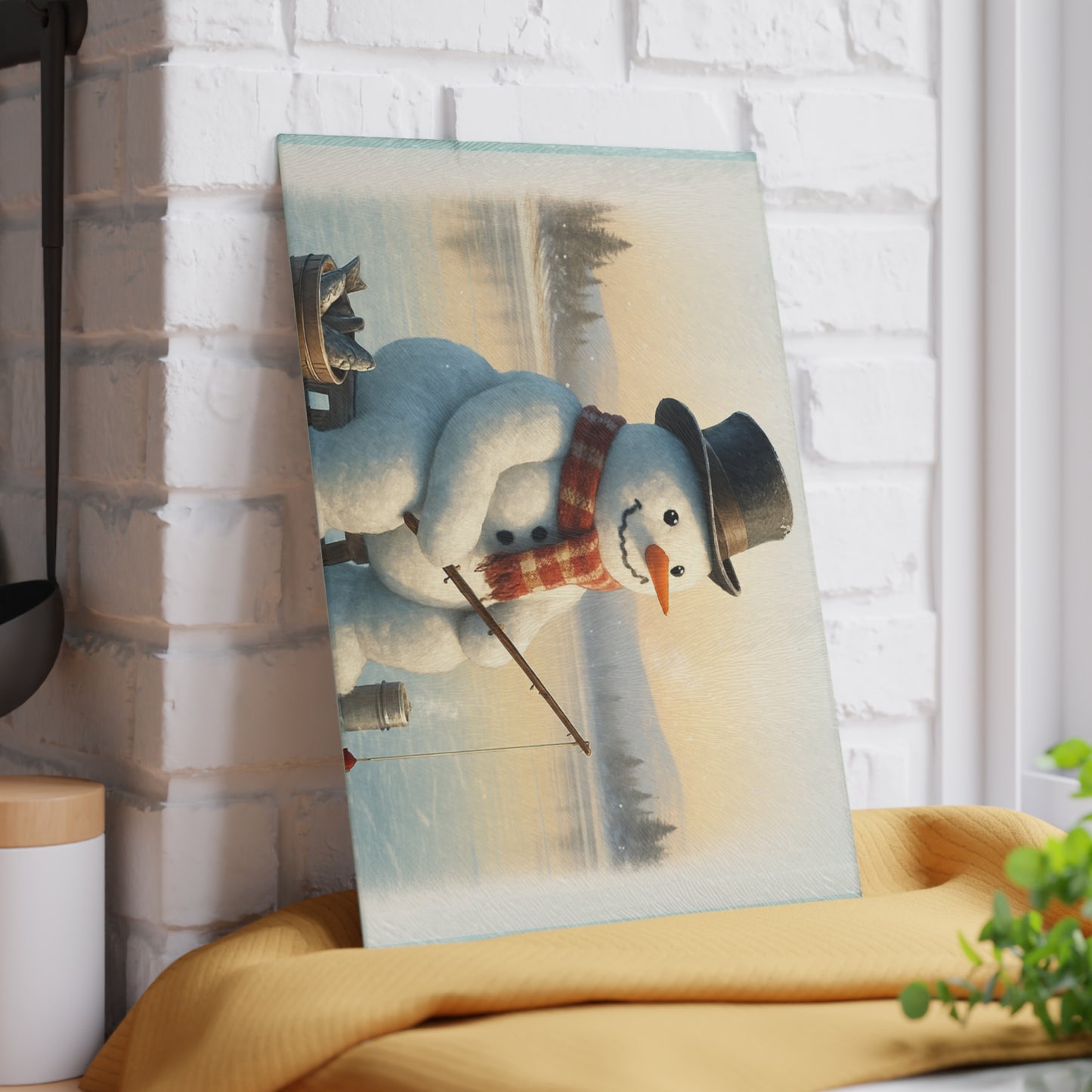 CHRISTMAS Glass Cutting Board