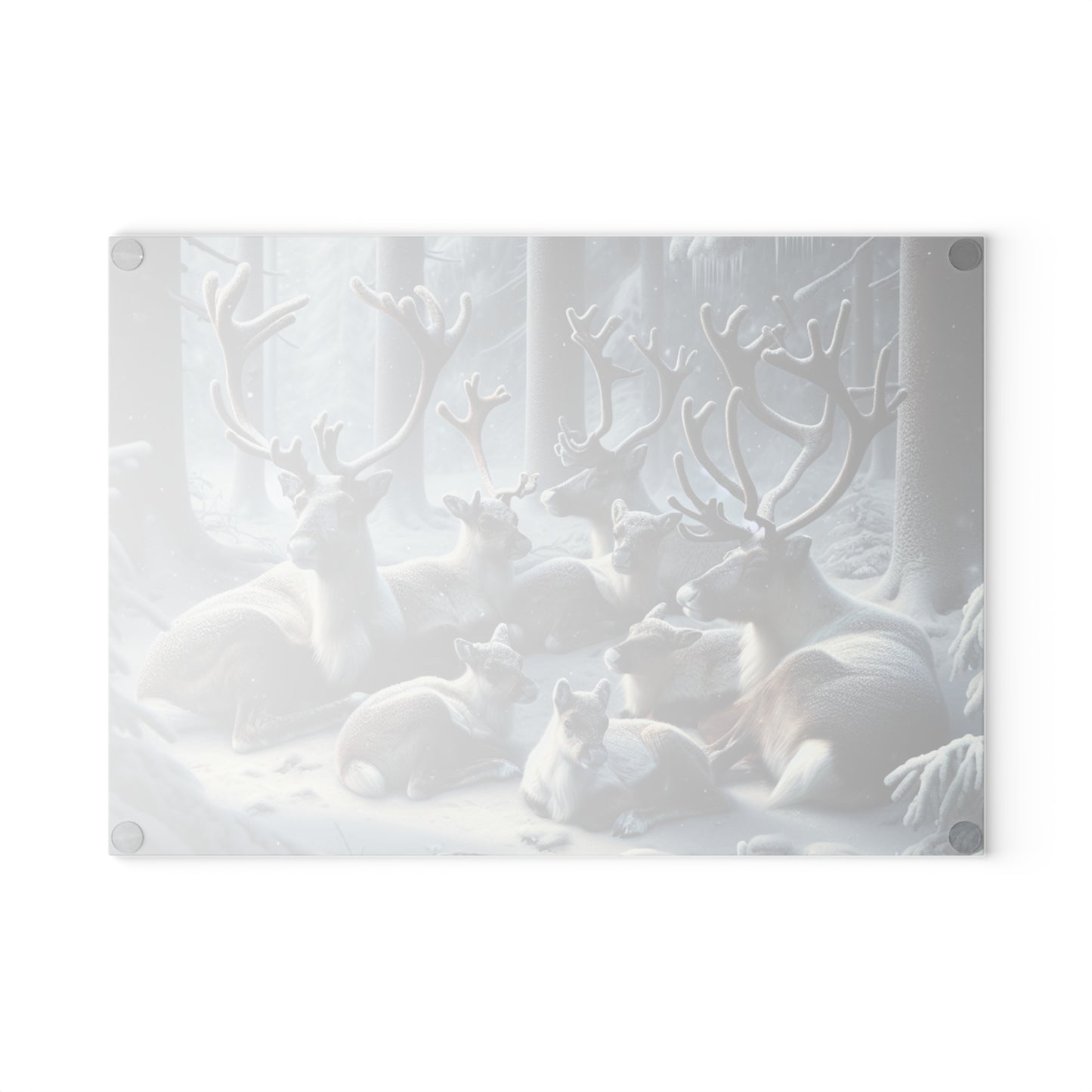 CHRISTMAS Glass Cutting Board