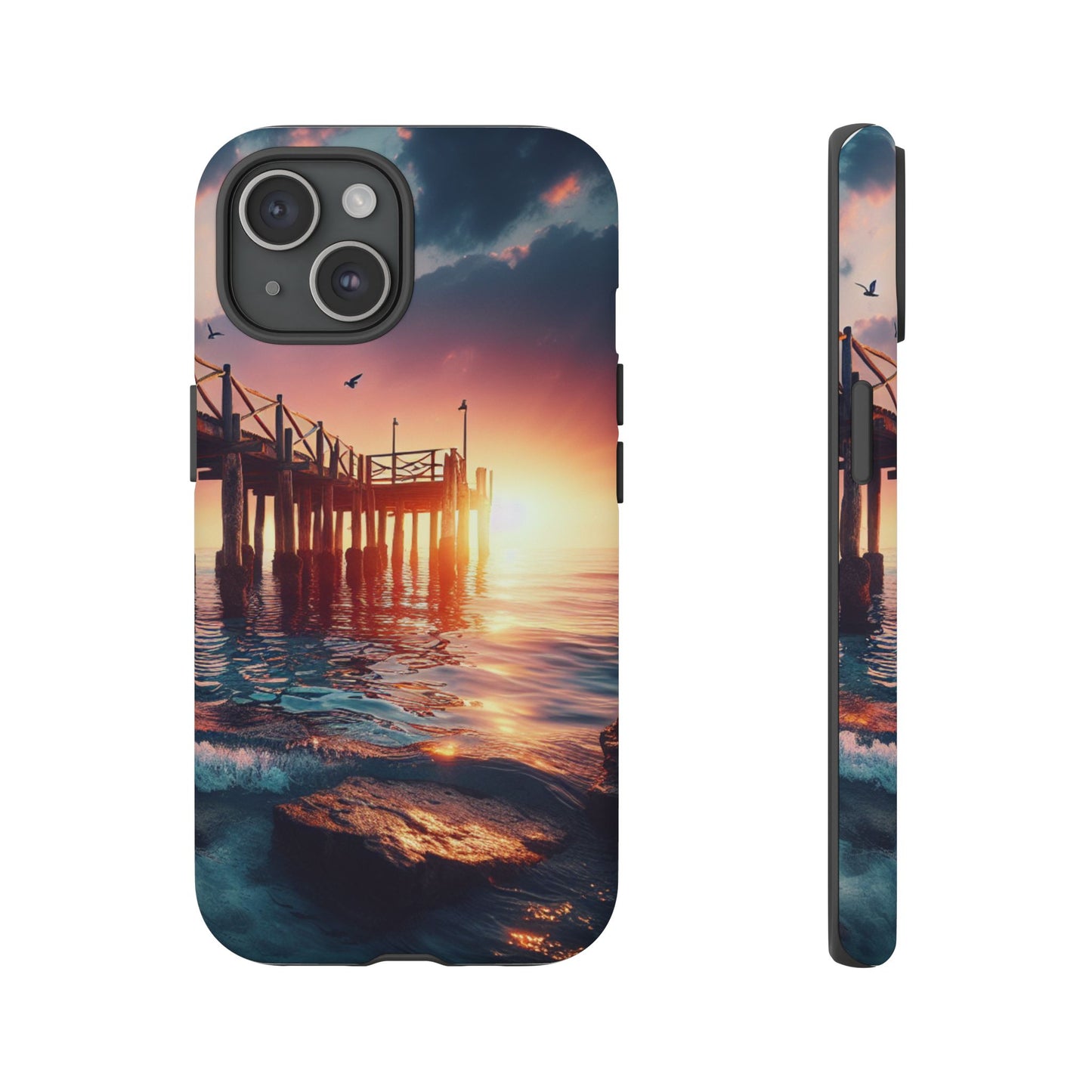 SUNSET on the PIER  phone case
