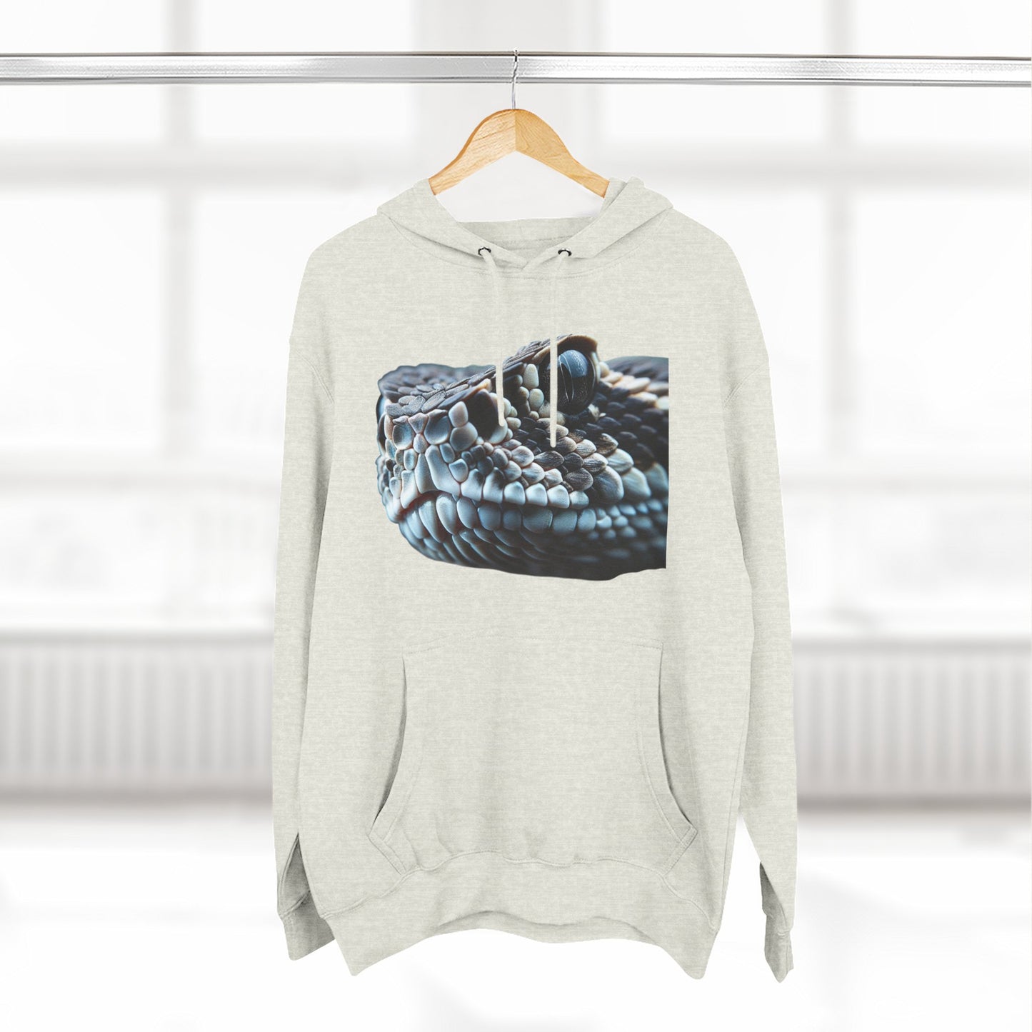 Three-Panel Fleece Hoodie