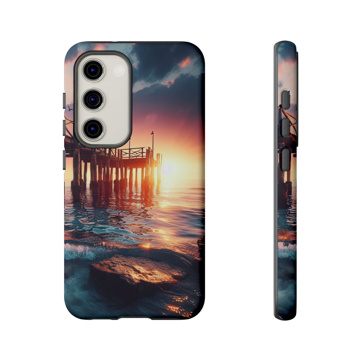 SUNSET on the PIER  phone case