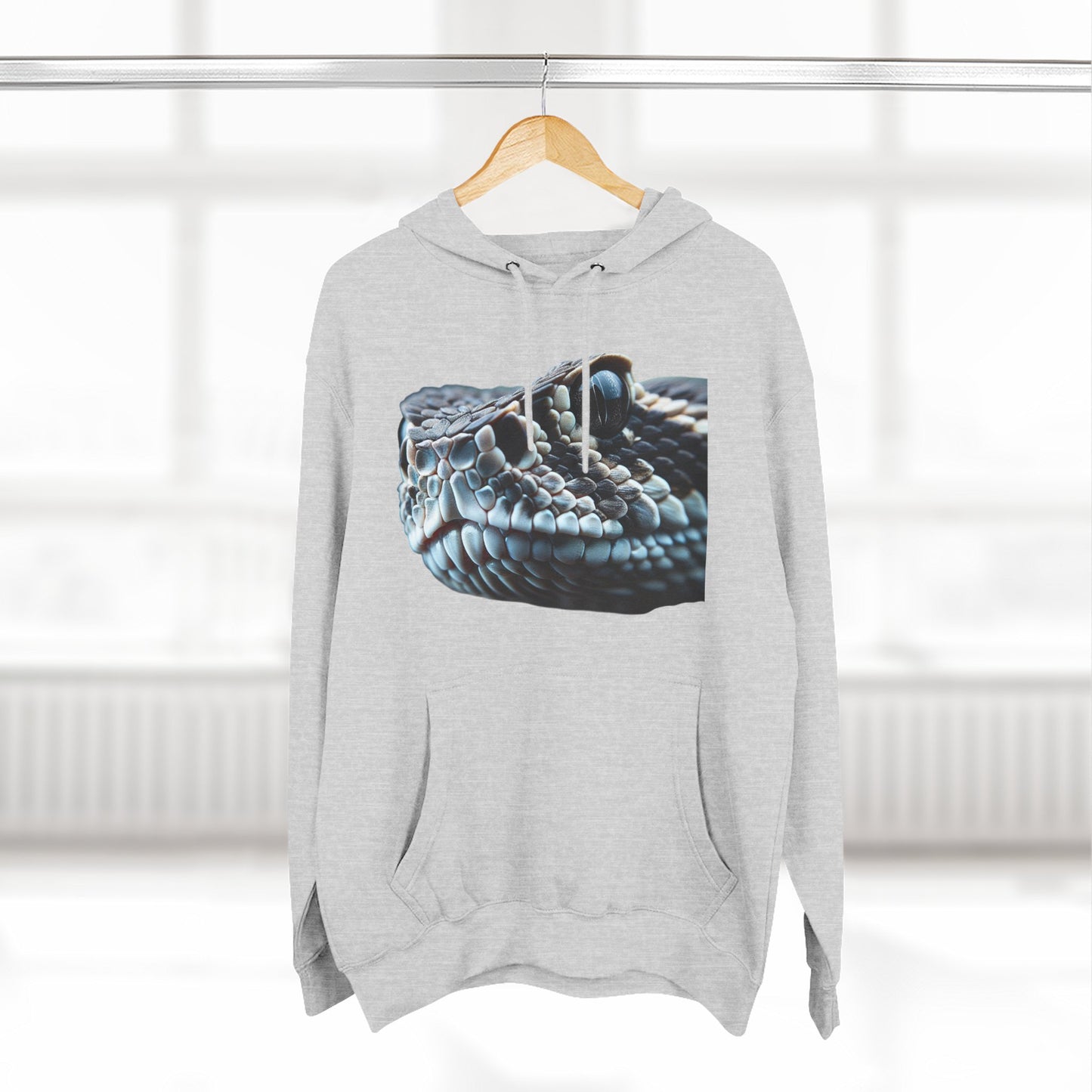 Three-Panel Fleece Hoodie