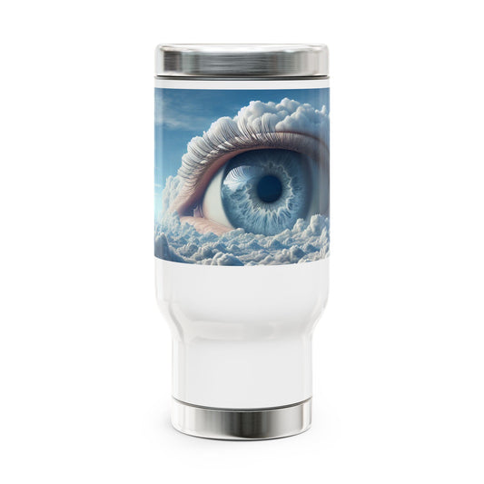 Stainless Steel Travel Mug with Handle, 14oz