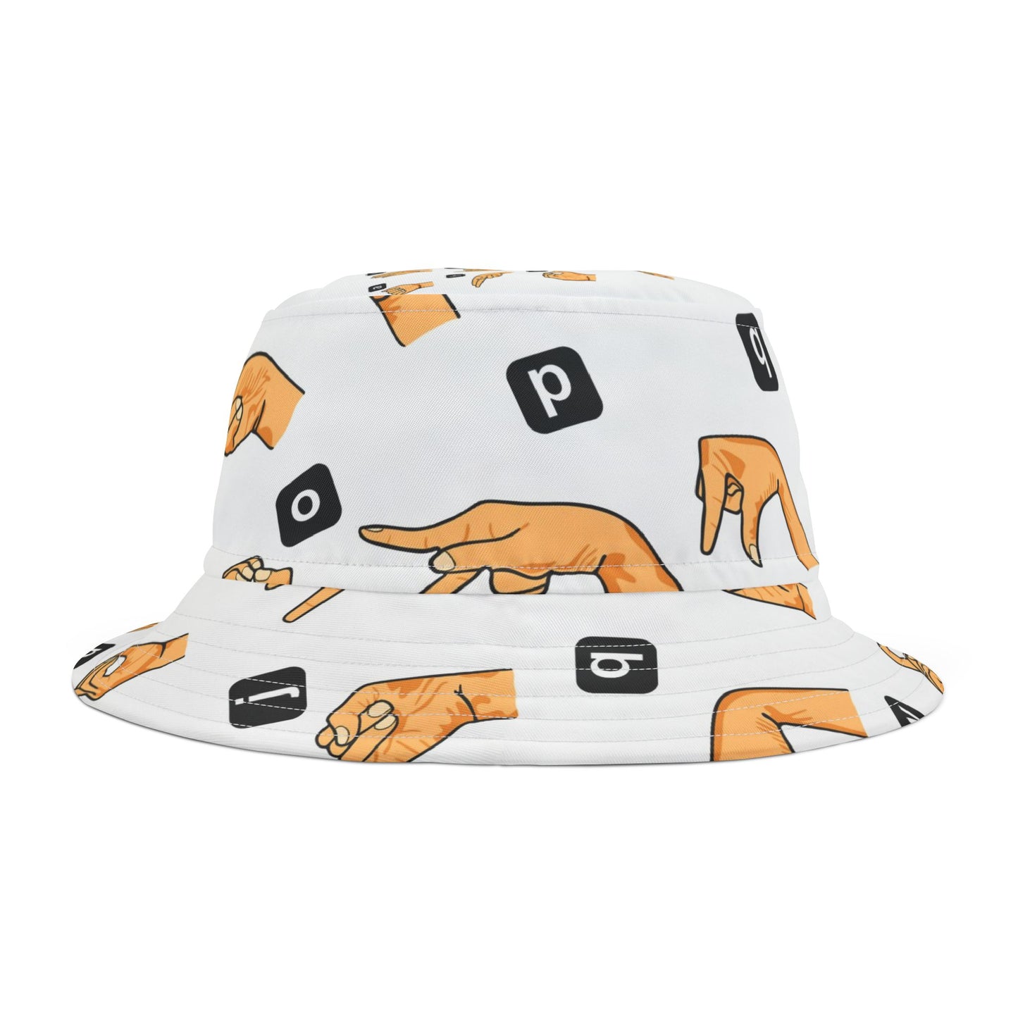 SIGN LANUAGE (informant) Bucket Hat (AOP)