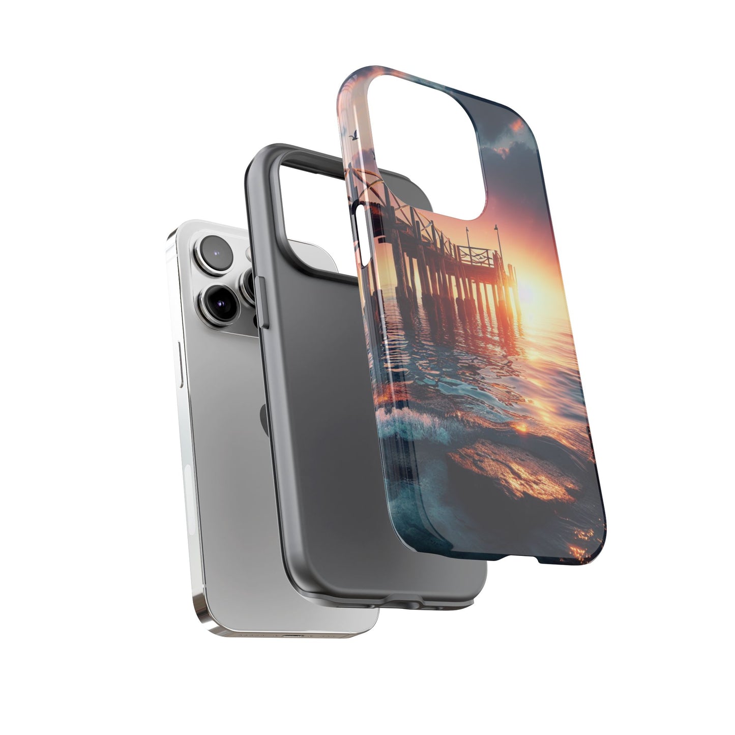 SUNSET on the PIER  phone case