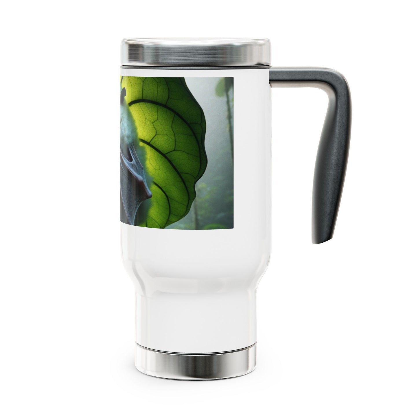 Stainless Steel Travel Mug with Handle, 14oz