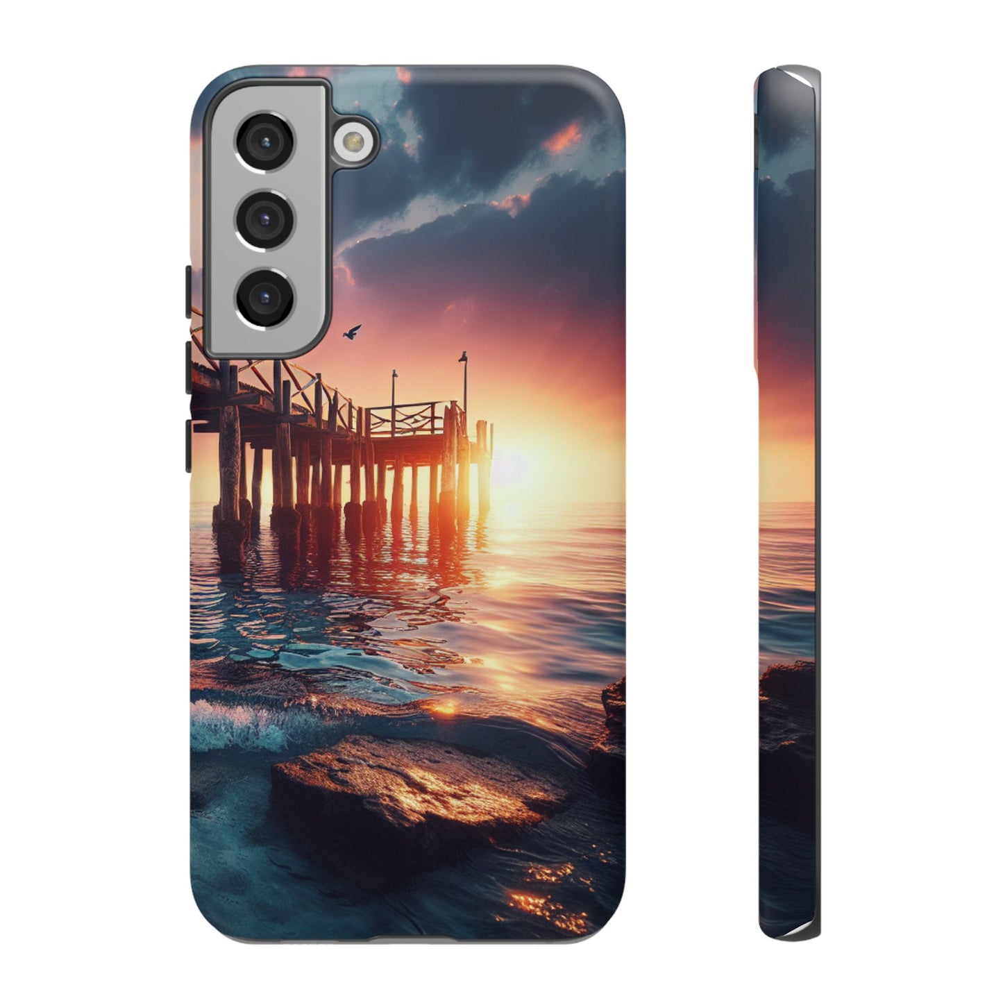 SUNSET on the PIER  phone case