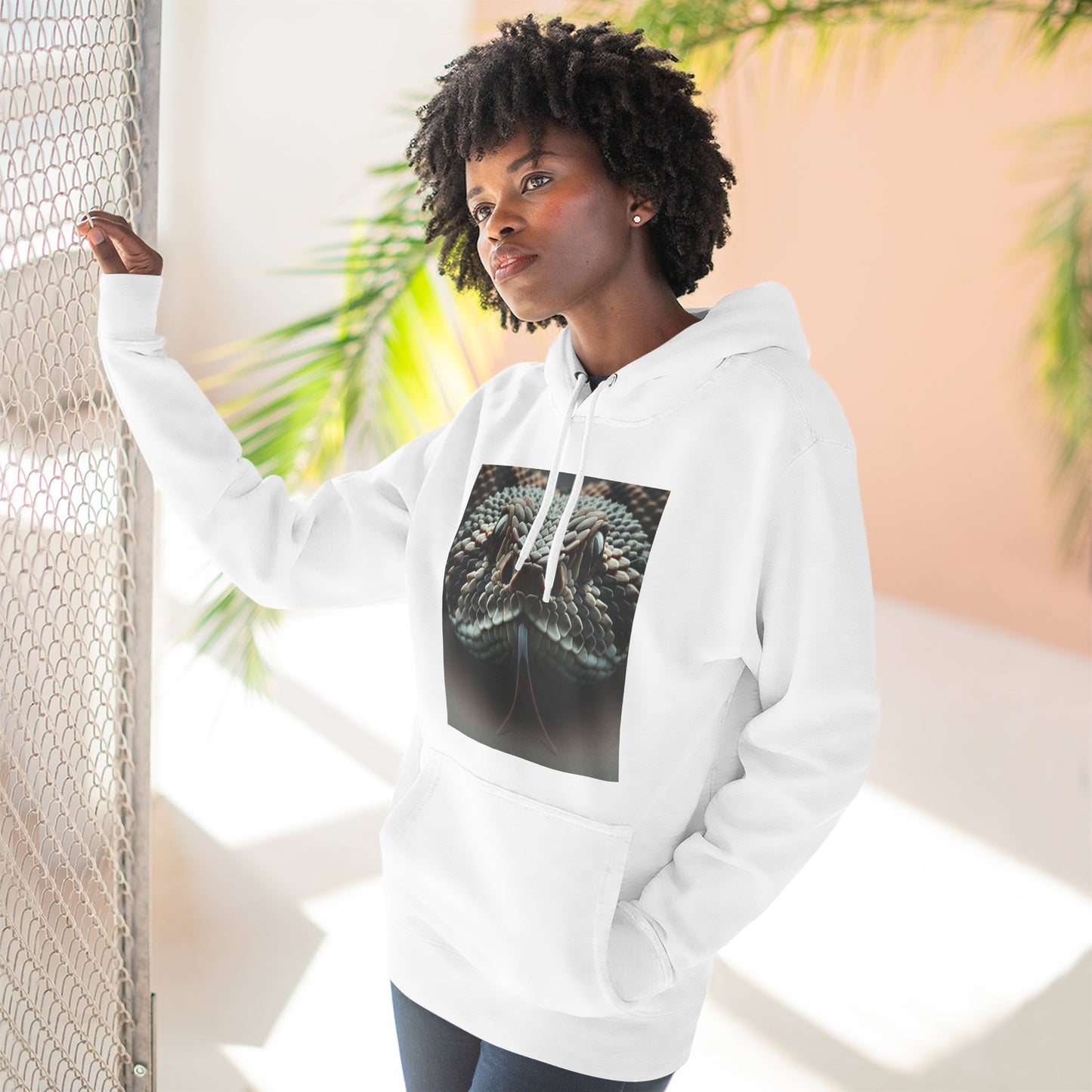 Three-Panel Fleece Hoodie