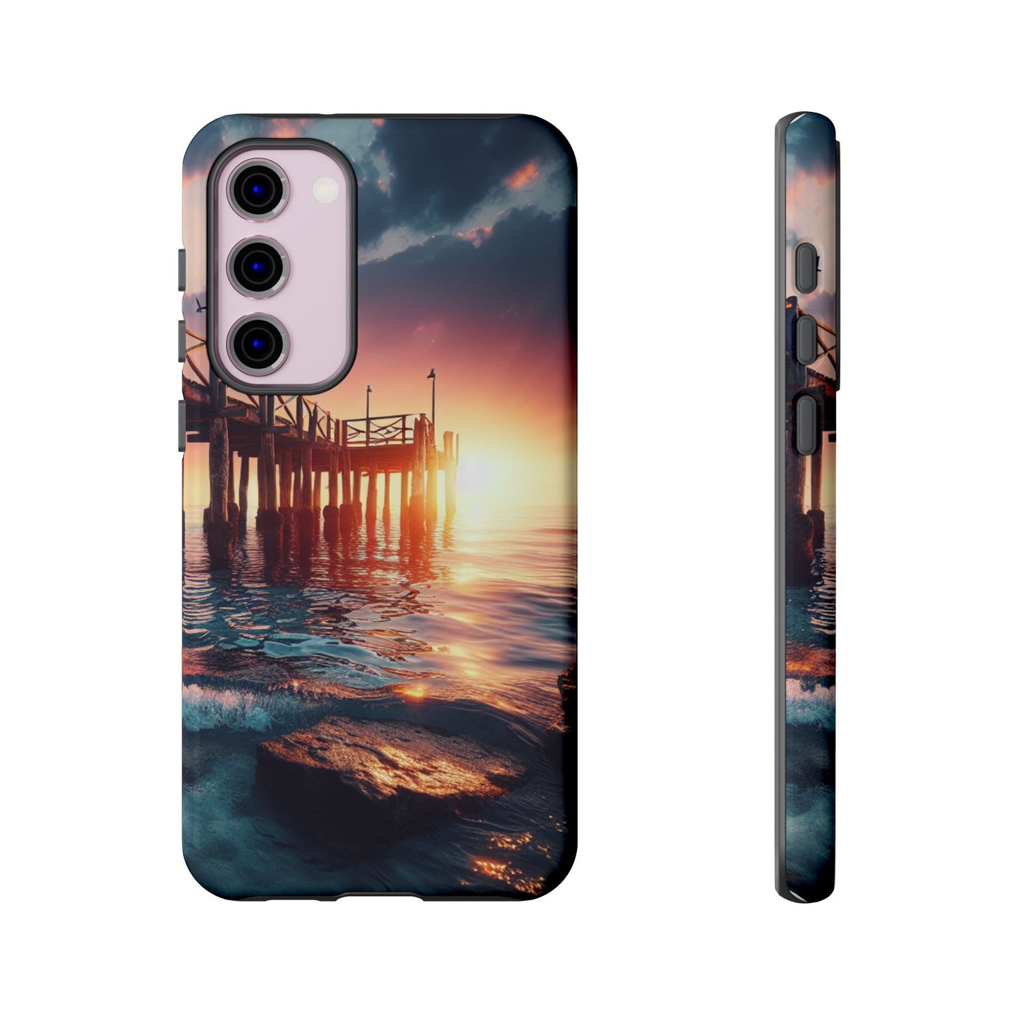 SUNSET on the PIER  phone case