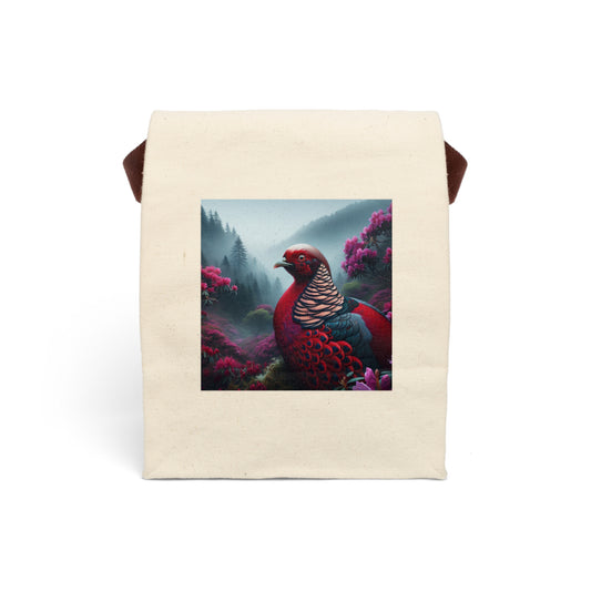 Canvas Lunch Bag With Strap