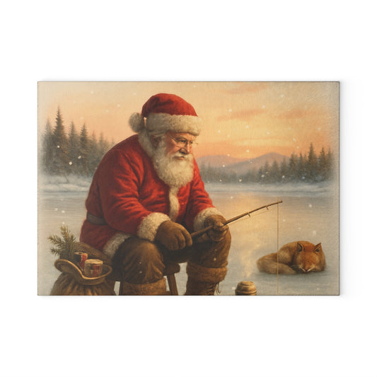 CHRISTMAS Glass Cutting Board