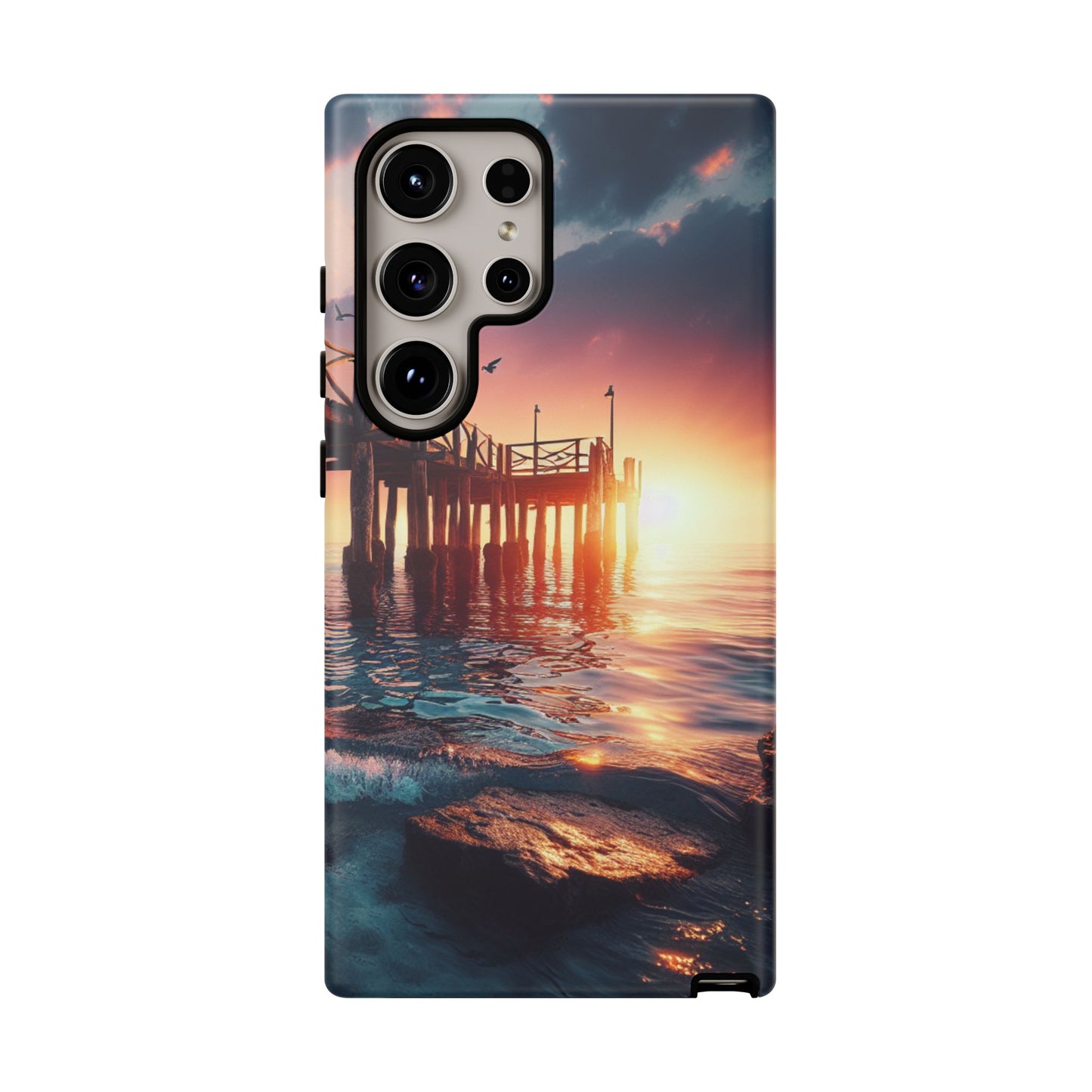 SUNSET on the PIER  phone case