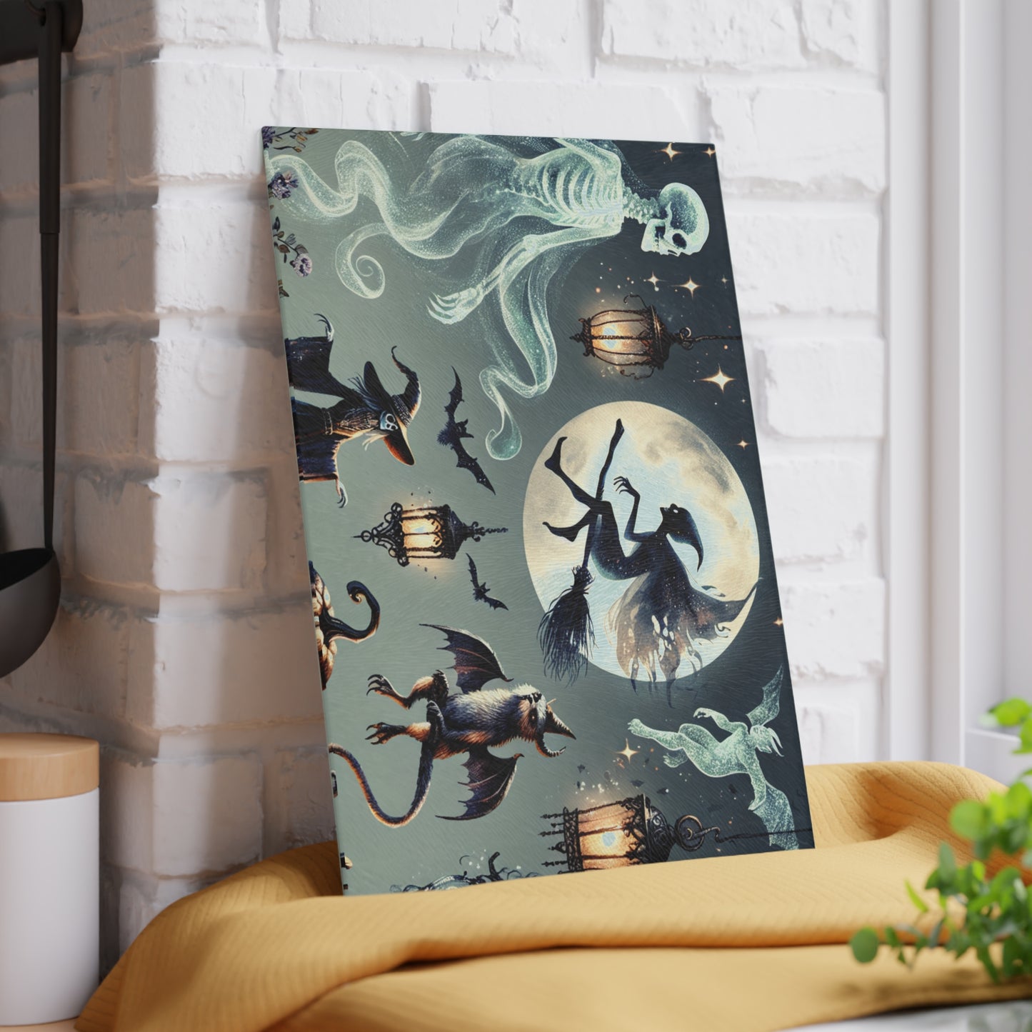 HALLOWEEN Glass Cutting Board