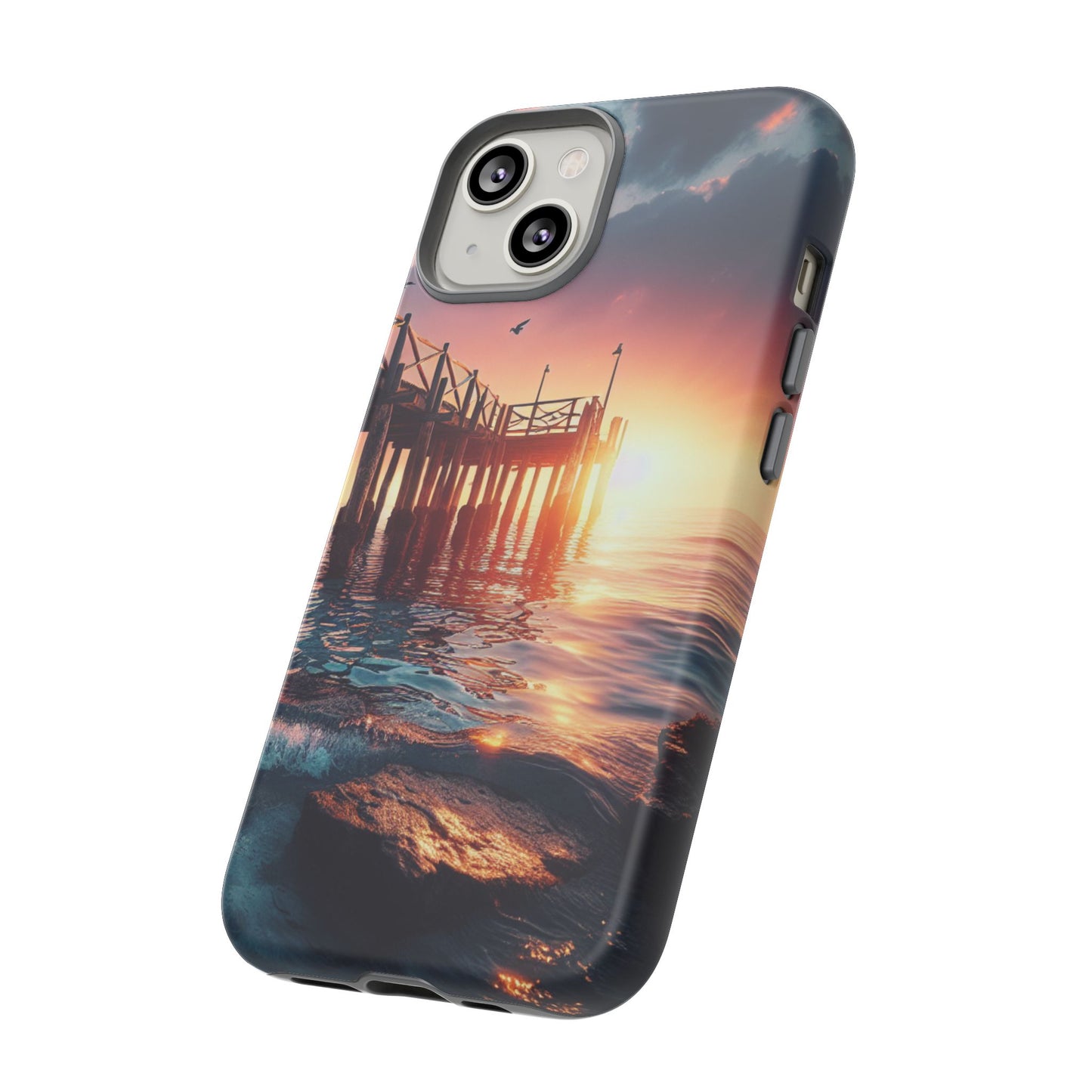 SUNSET on the PIER  phone case