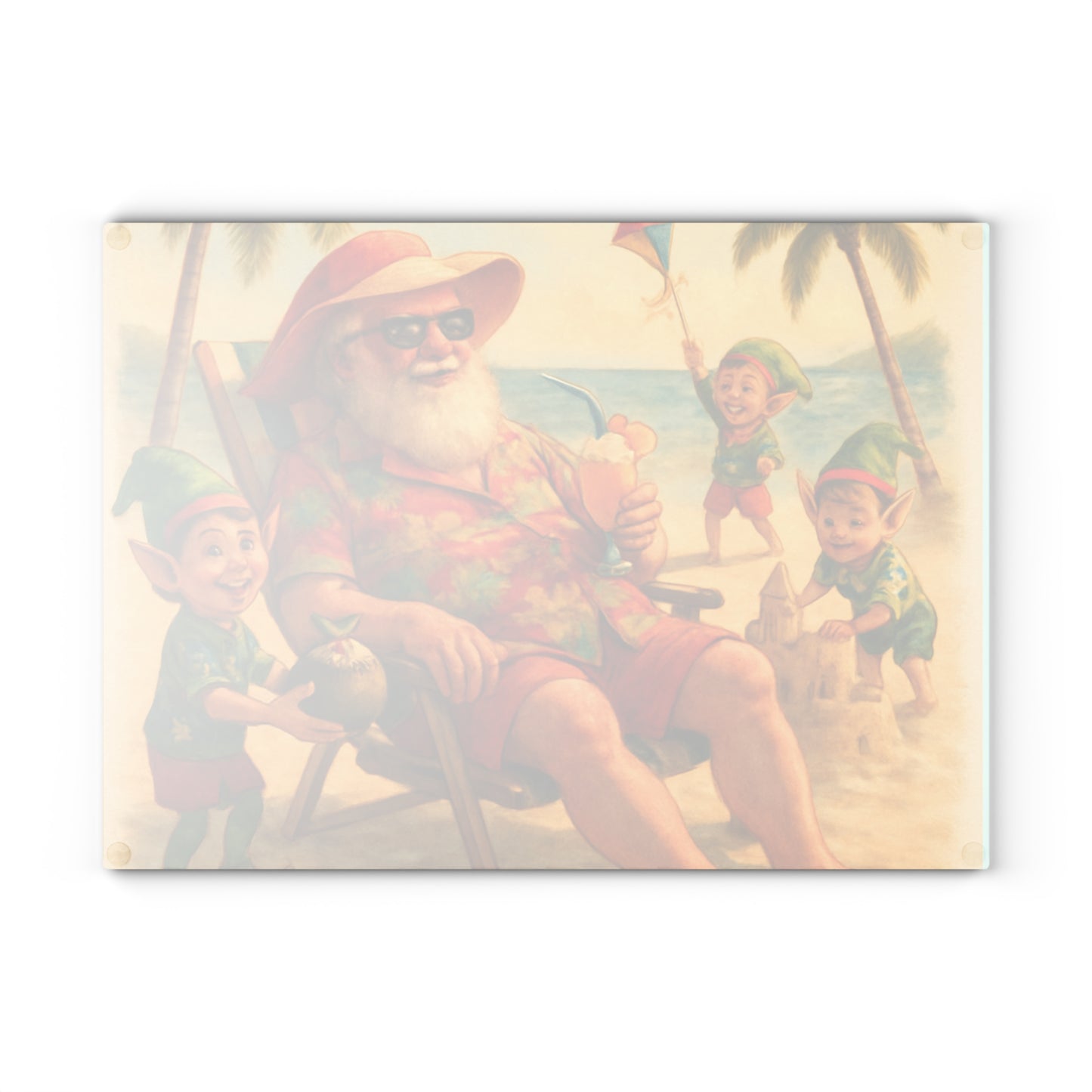 CHRISTMAS Glass Cutting Board