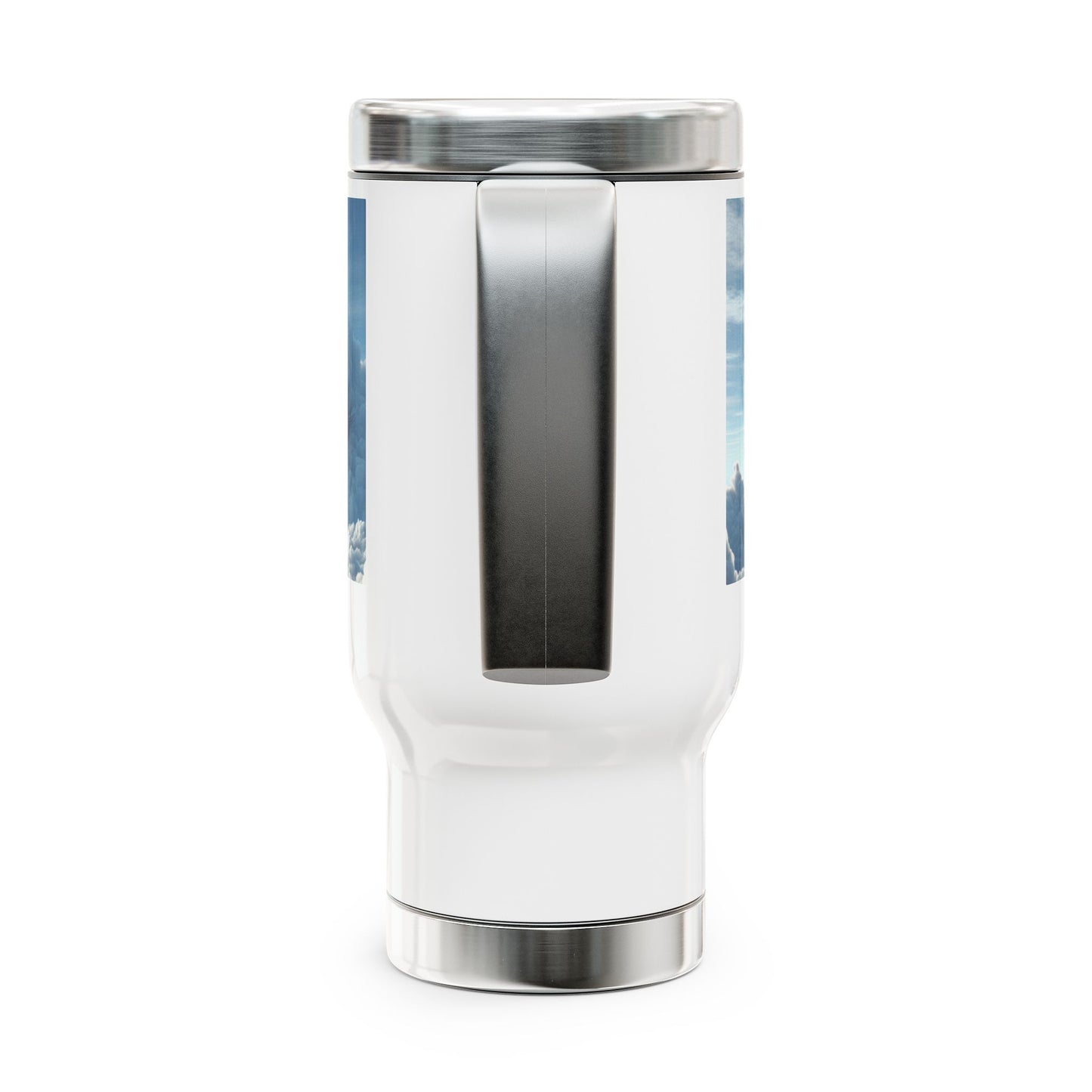 Stainless Steel Travel Mug with Handle, 14oz