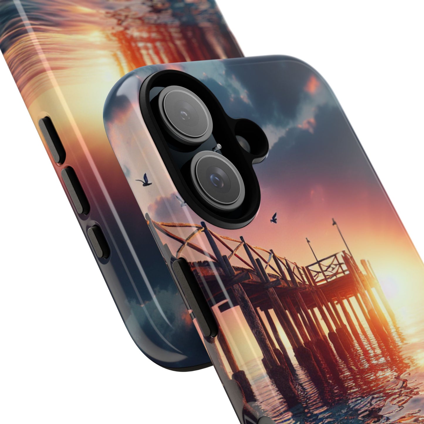 SUNSET on the PIER  phone case