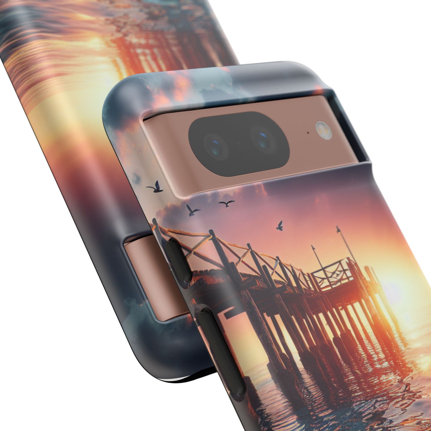 SUNSET on the PIER  phone case