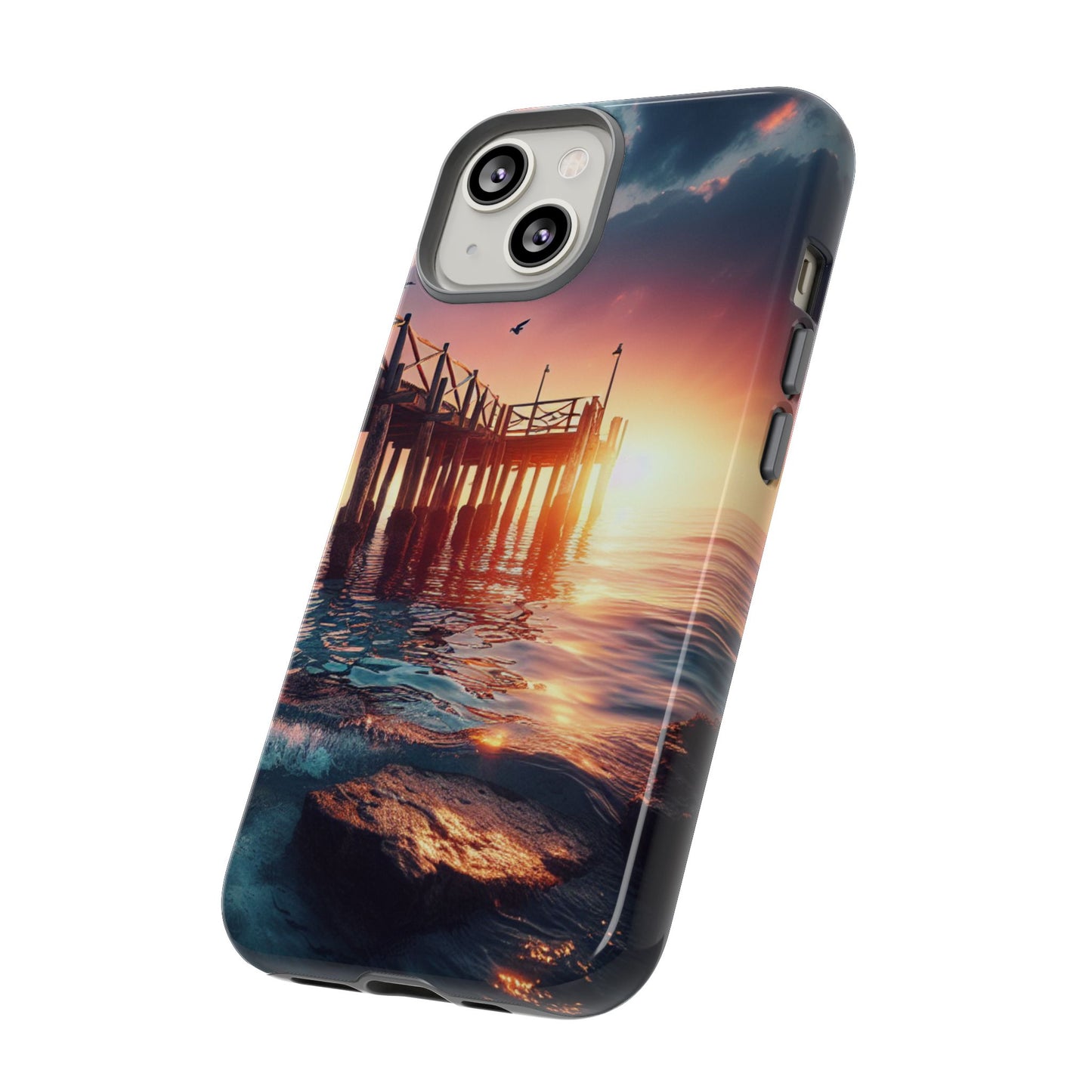 SUNSET on the PIER  phone case