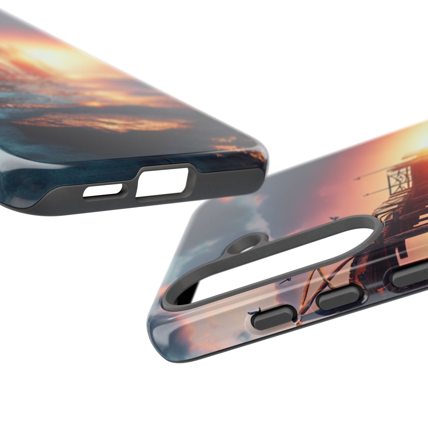 SUNSET on the PIER  phone case