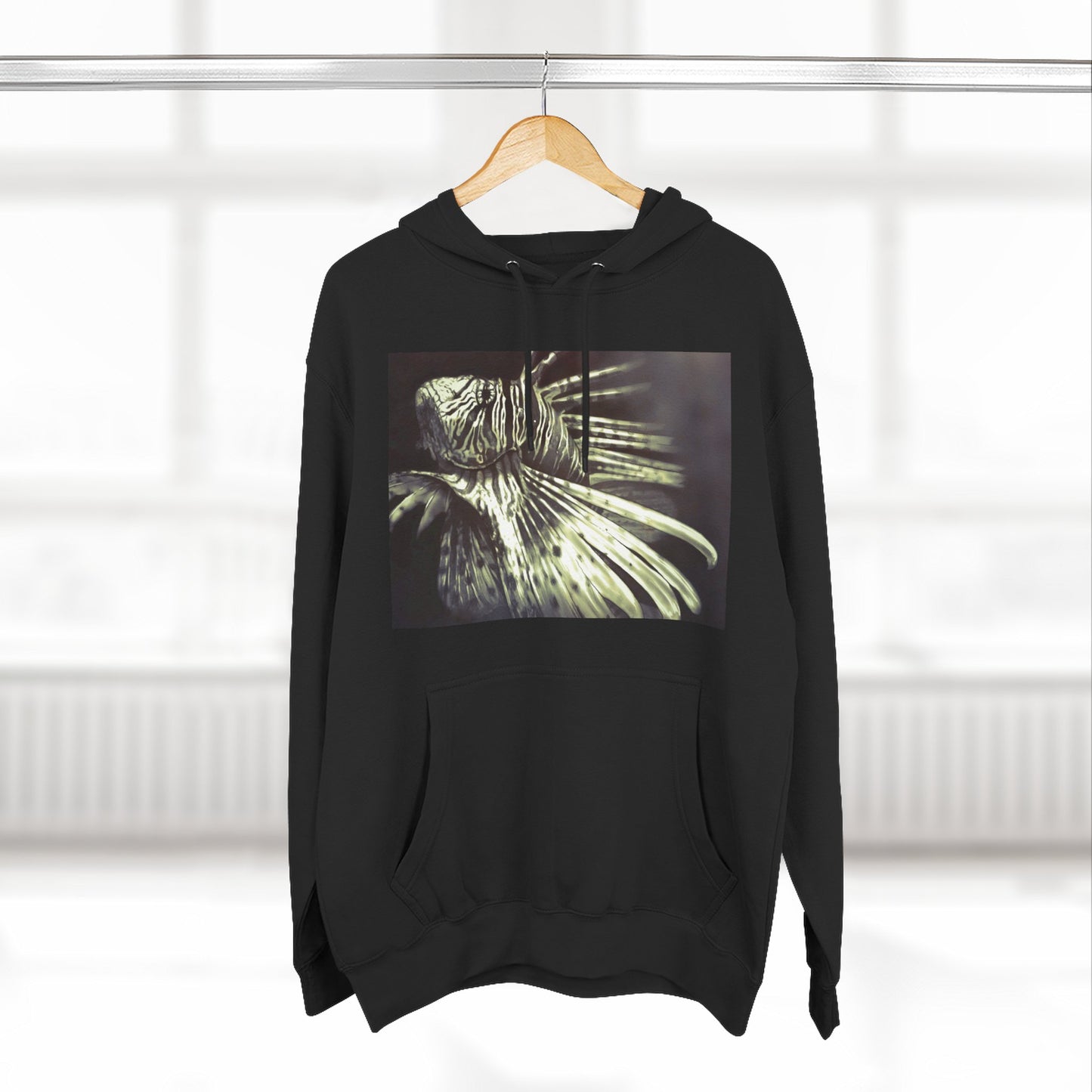 Three-Panel Fleece Hoodie