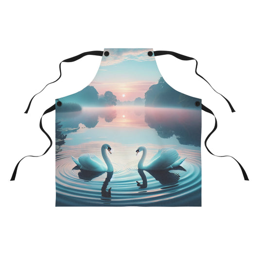Apron (AOP) swans