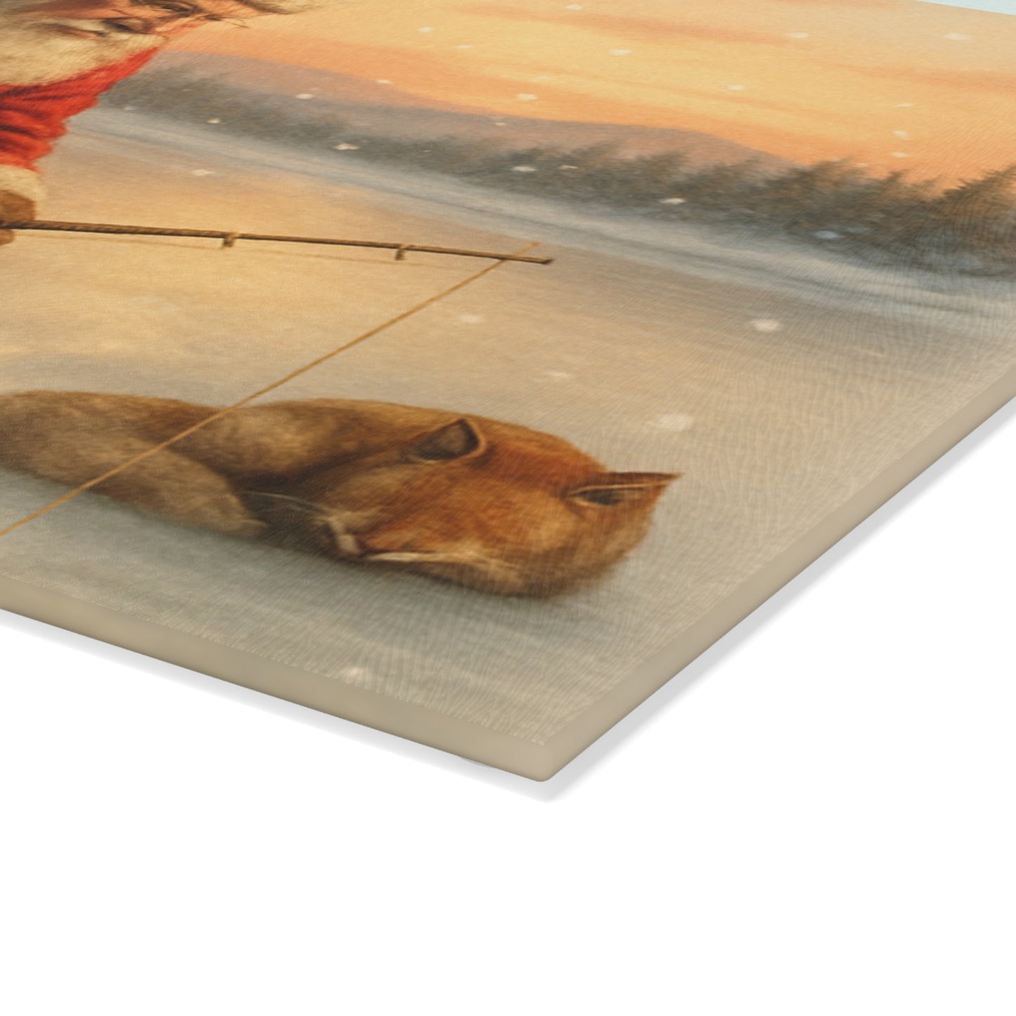 CHRISTMAS Glass Cutting Board