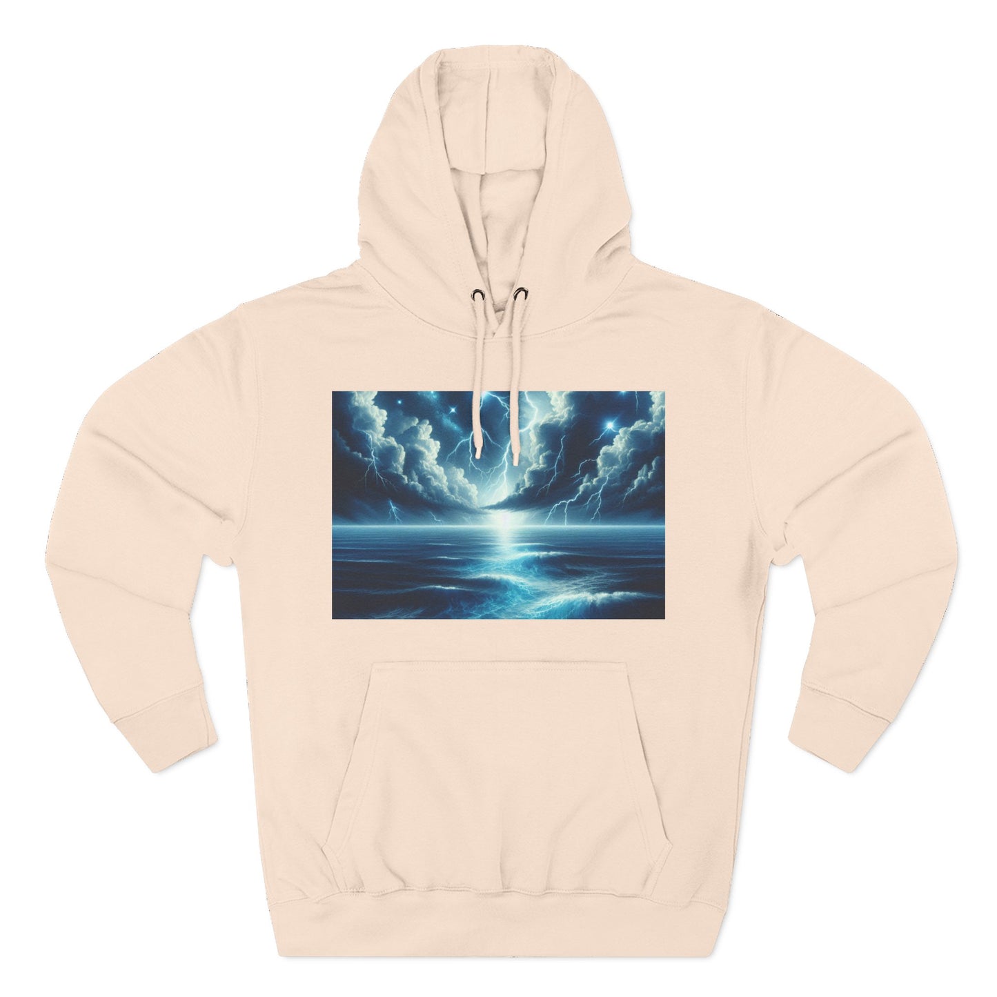 Three-Panel Fleece Hoodie