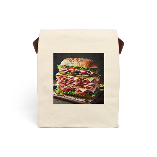Canvas Lunch Bag With Strap