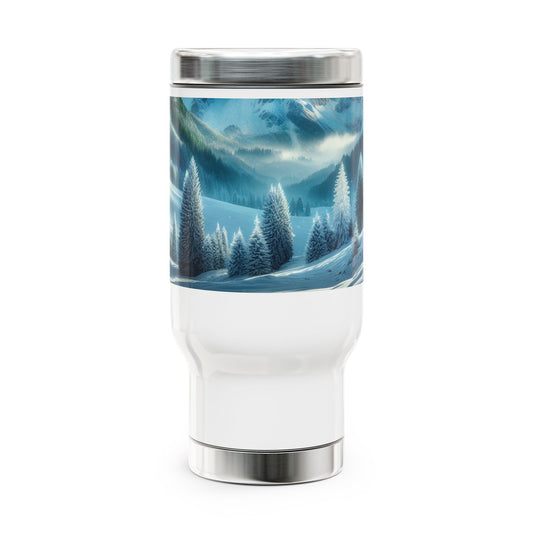 Stainless Steel Travel Mug with Handle, 14oz