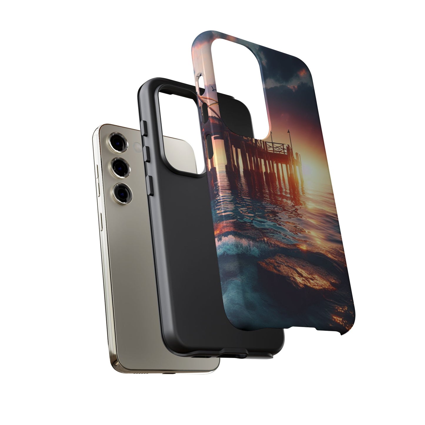 SUNSET on the PIER  phone case