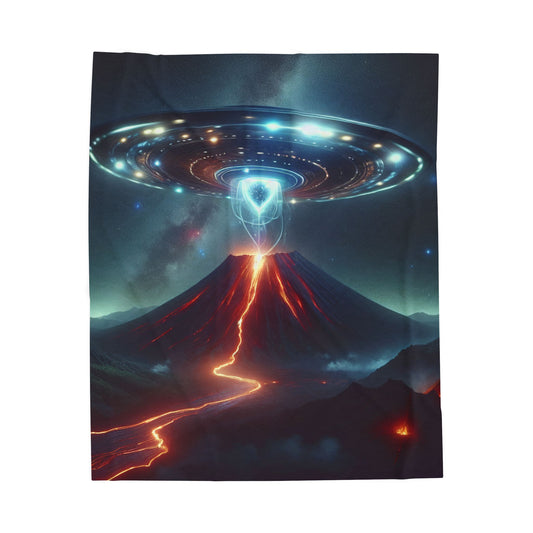 UFO Velveteen Plush Blanket