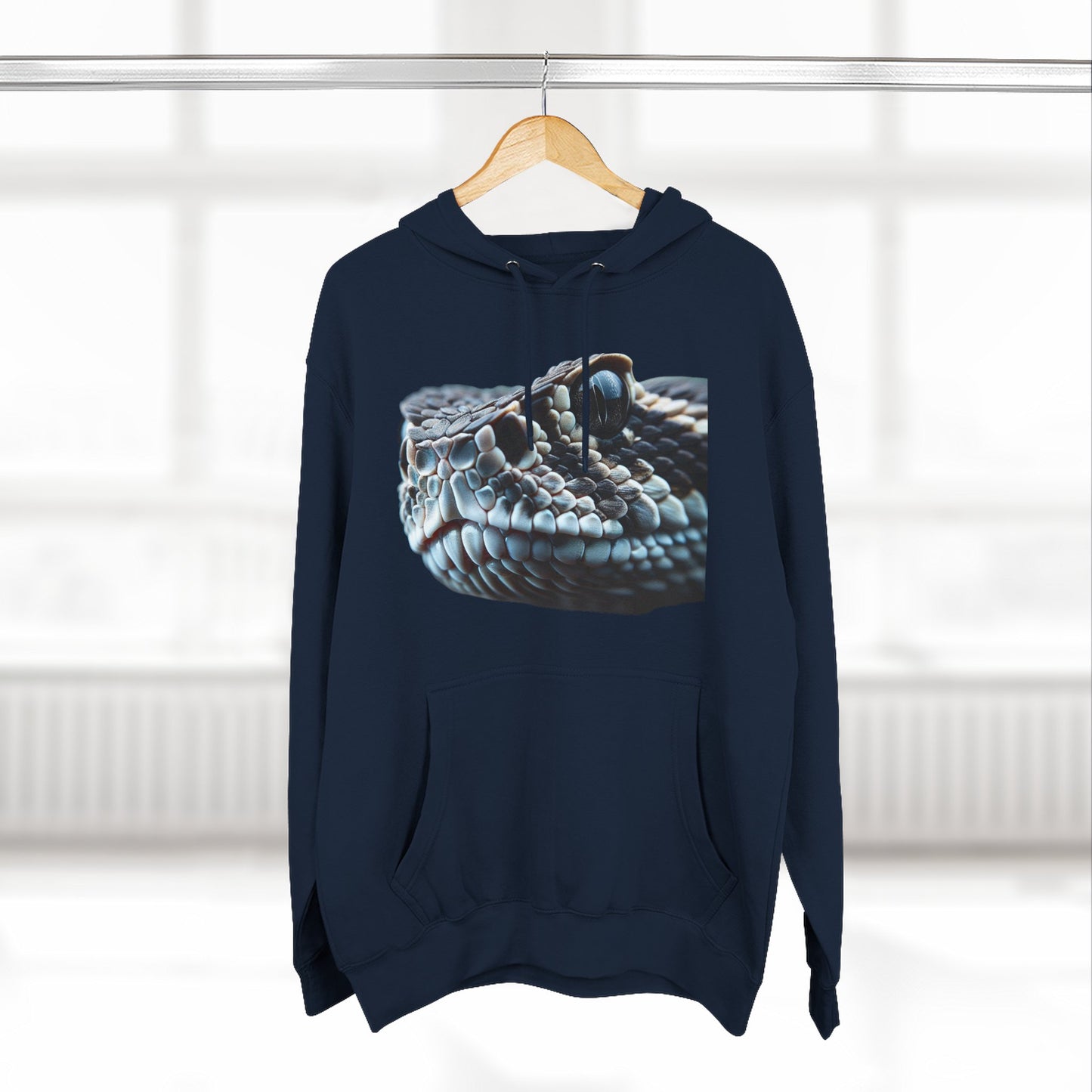 Three-Panel Fleece Hoodie