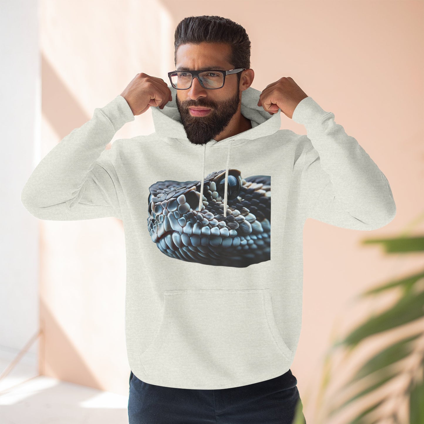 Three-Panel Fleece Hoodie