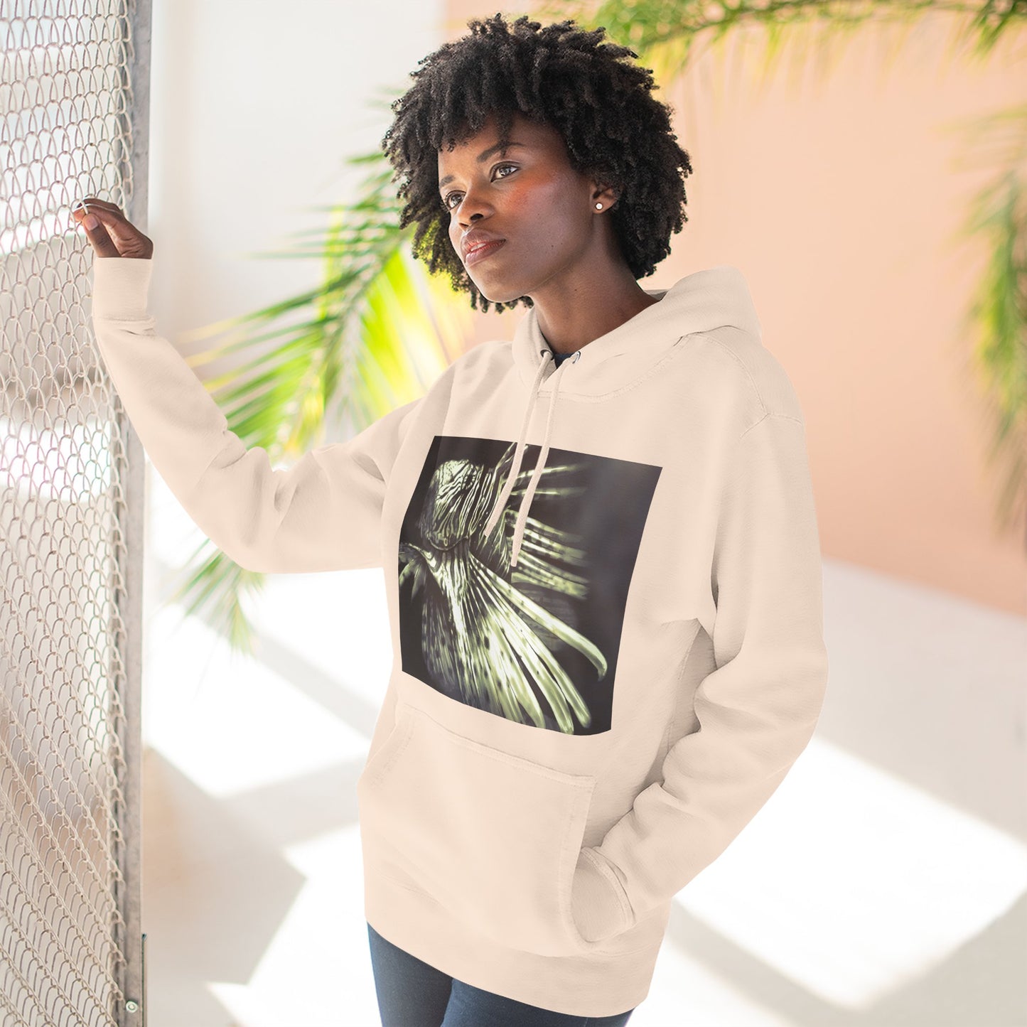 Three-Panel Fleece Hoodie