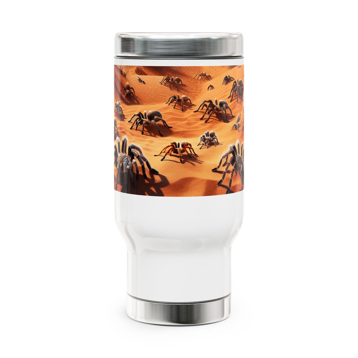 Stainless Steel Travel Mug with Handle, 14oz