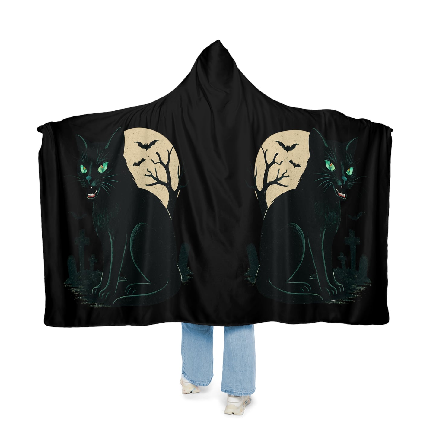 HALLOWEEN (BLACK CAT) Snuggle Blanket