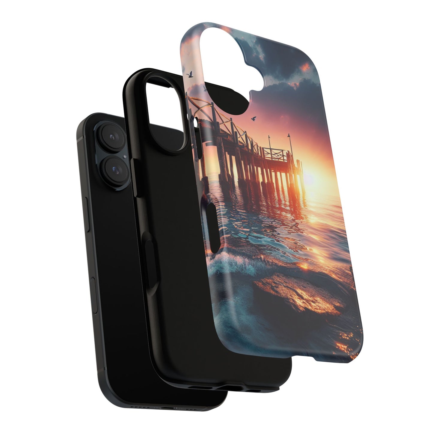 SUNSET on the PIER  phone case