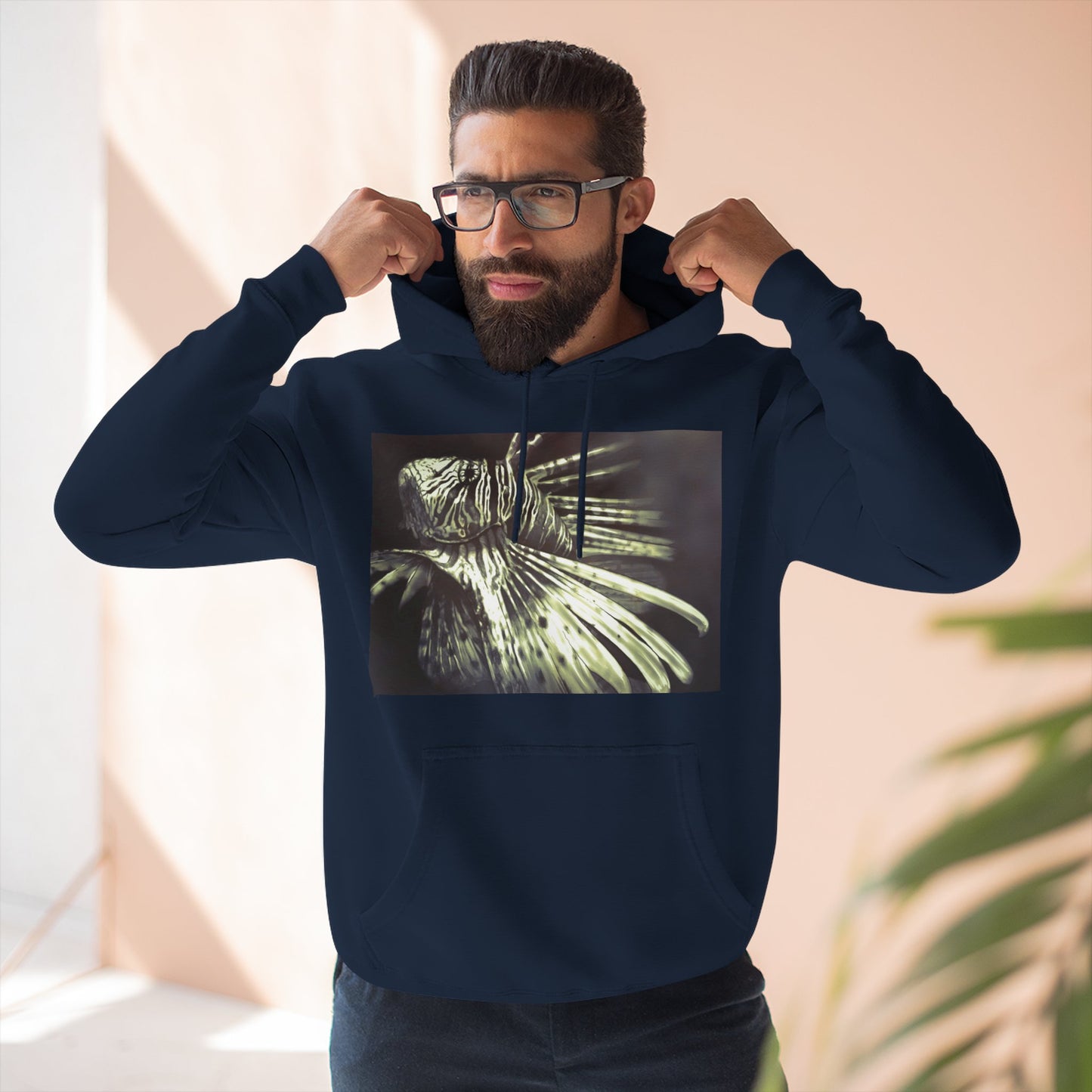 Three-Panel Fleece Hoodie