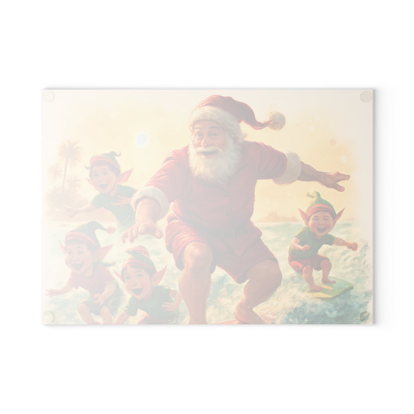 CHRISTMAS Glass Cutting Board