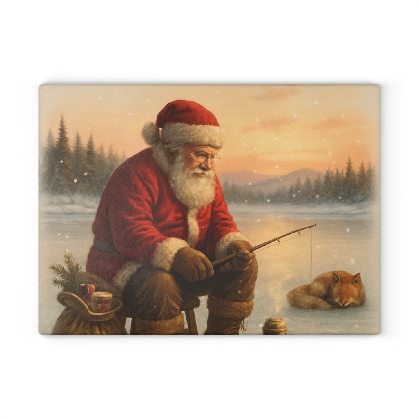 CHRISTMAS Glass Cutting Board