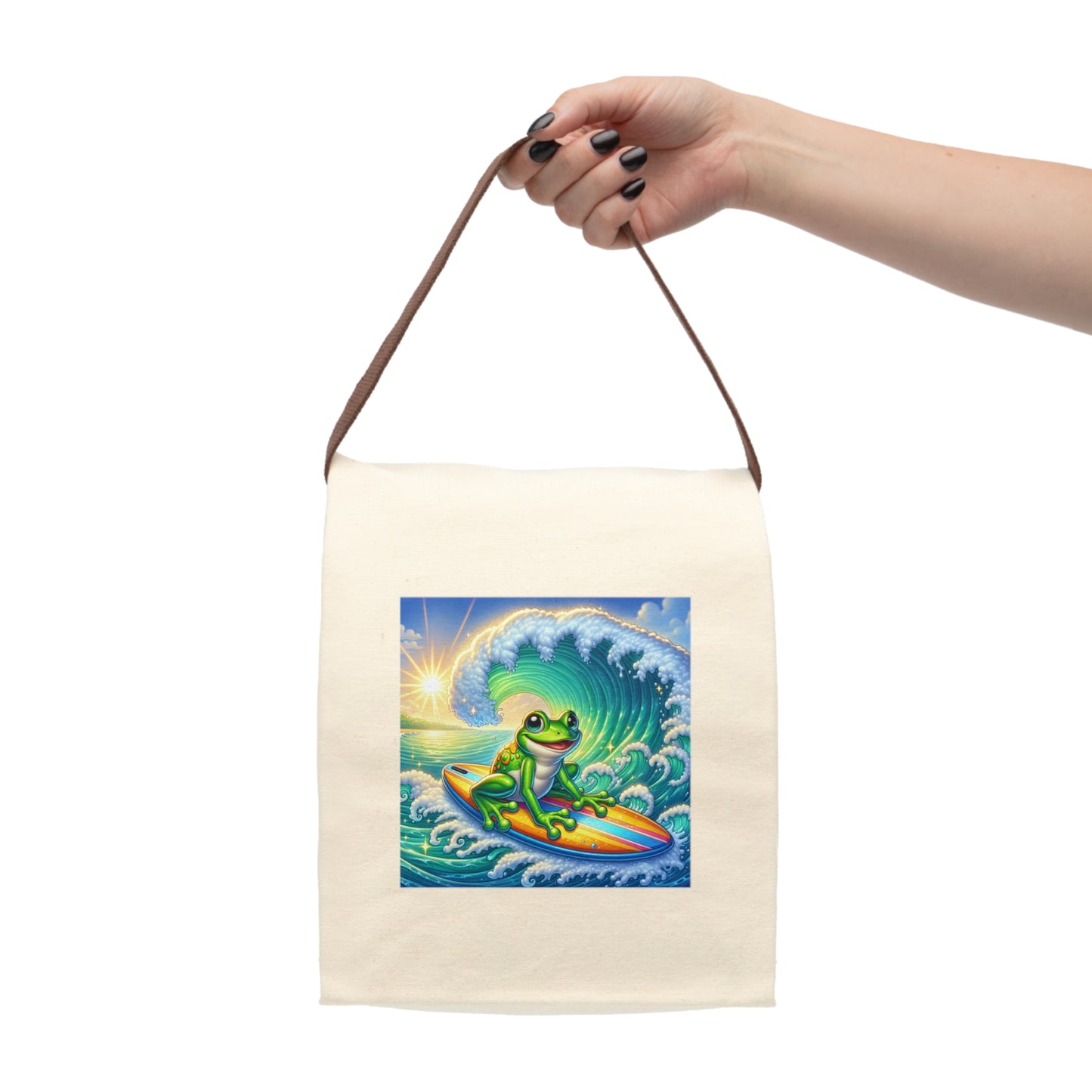 Canvas Lunch Bag With Strap