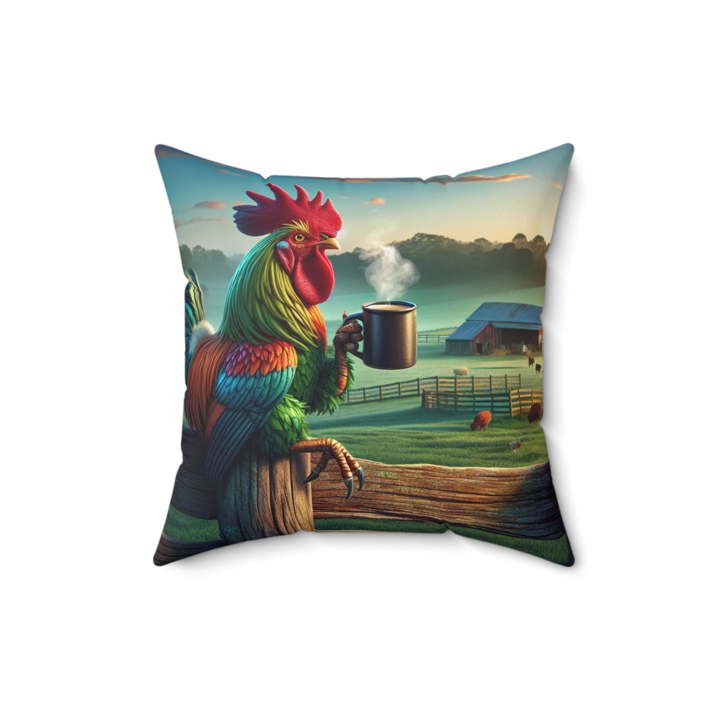Spun Polyester Square Pillow