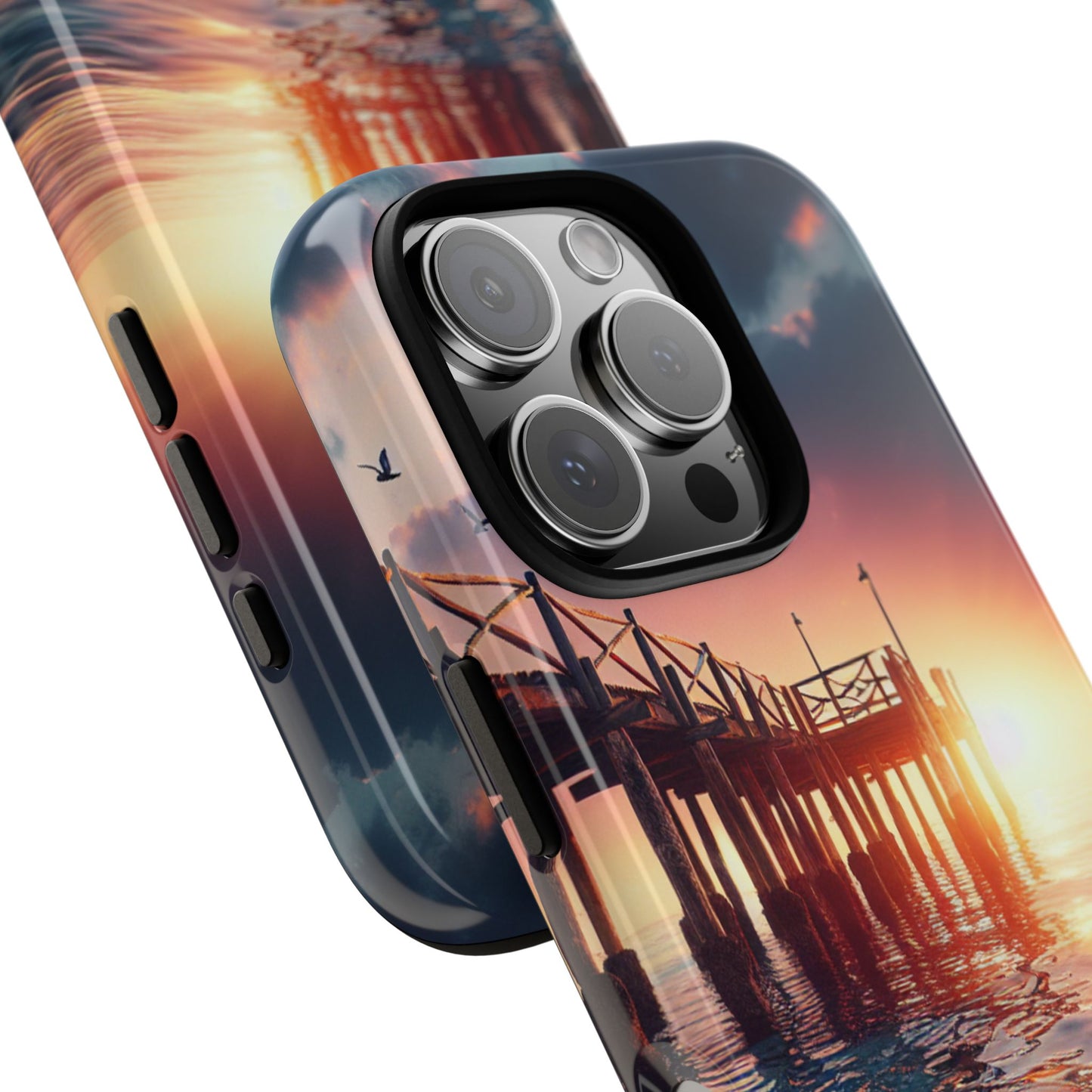 SUNSET on the PIER  phone case