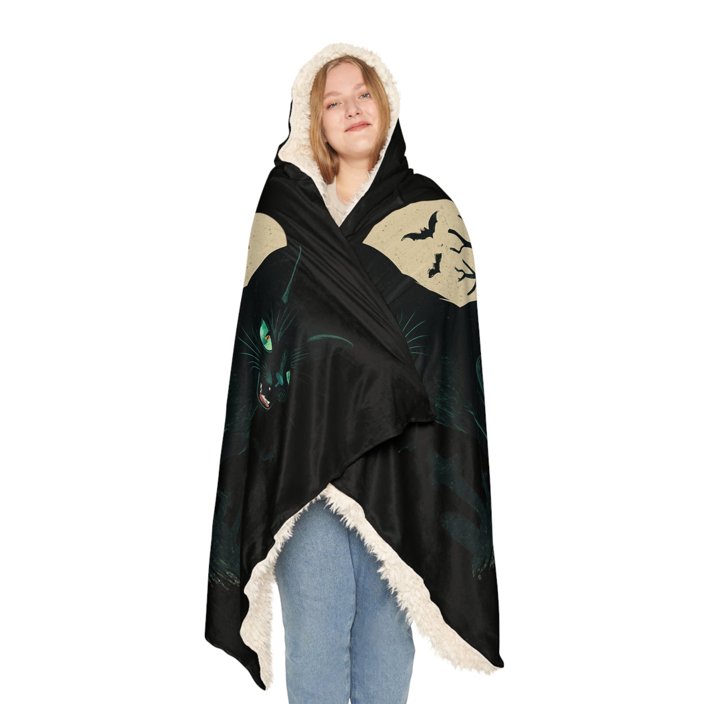 HALLOWEEN (BLACK CAT) Snuggle Blanket