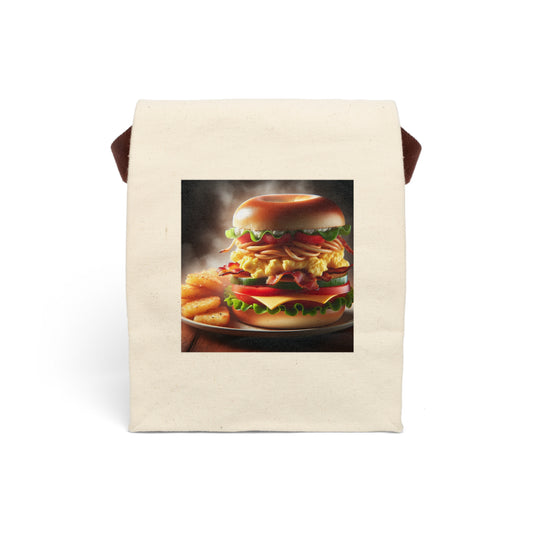 Canvas Lunch Bag With Strap