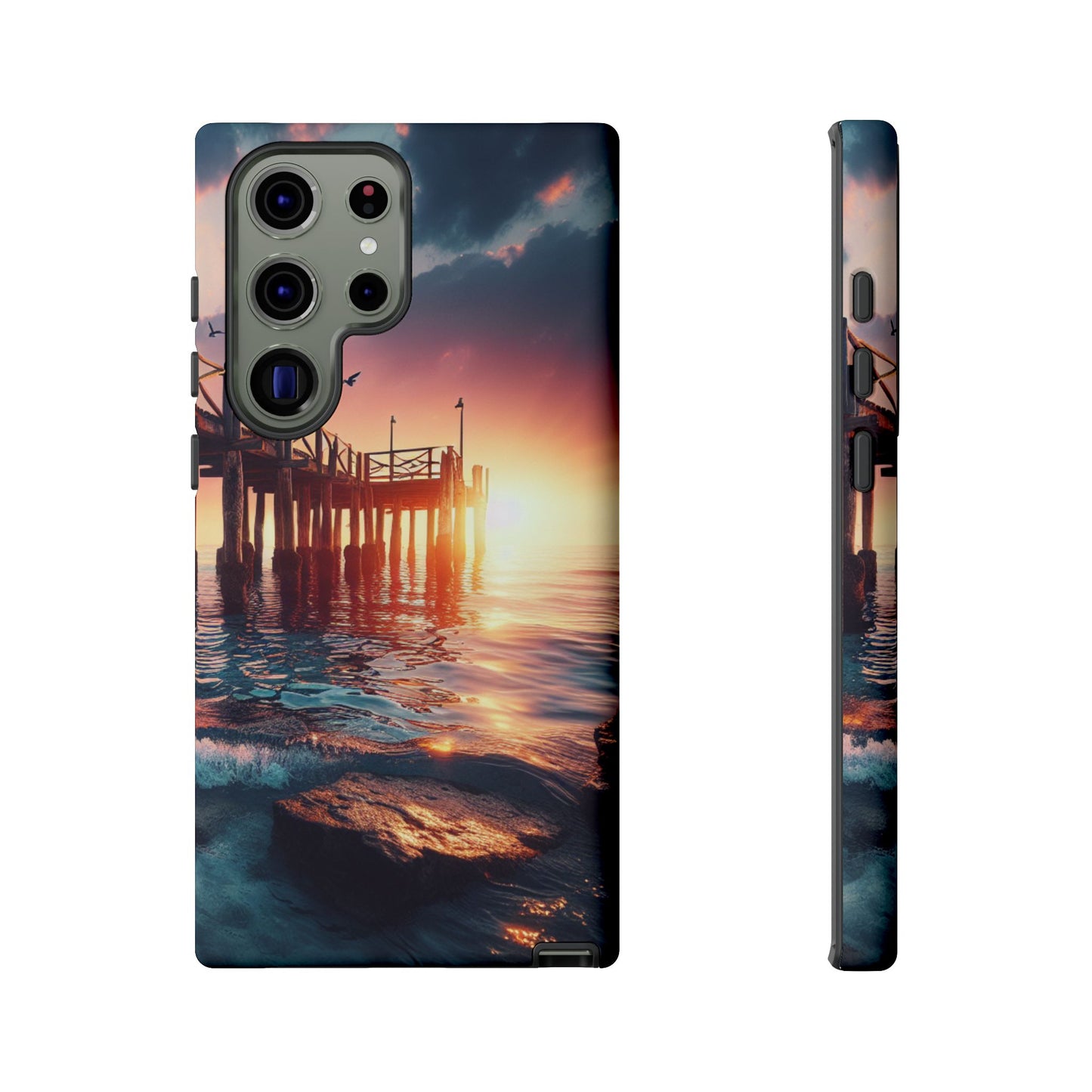 SUNSET on the PIER  phone case