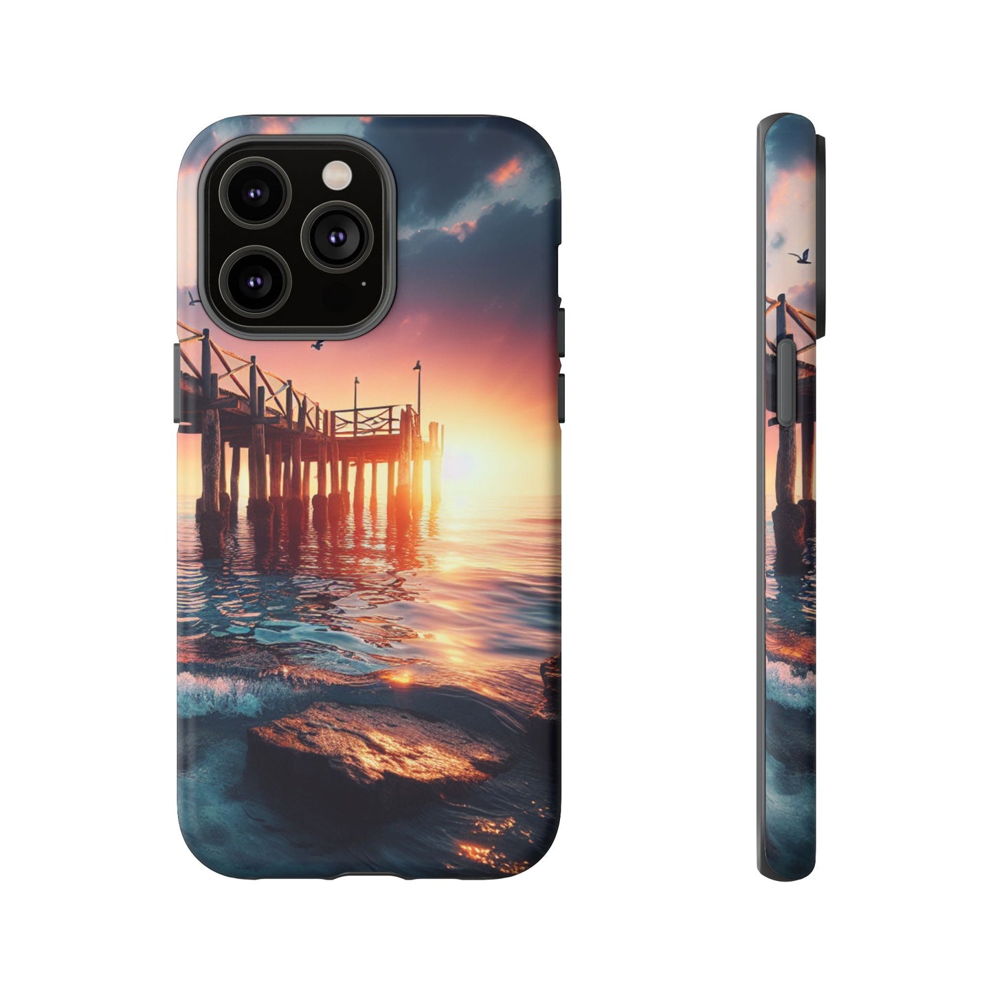 SUNSET on the PIER  phone case